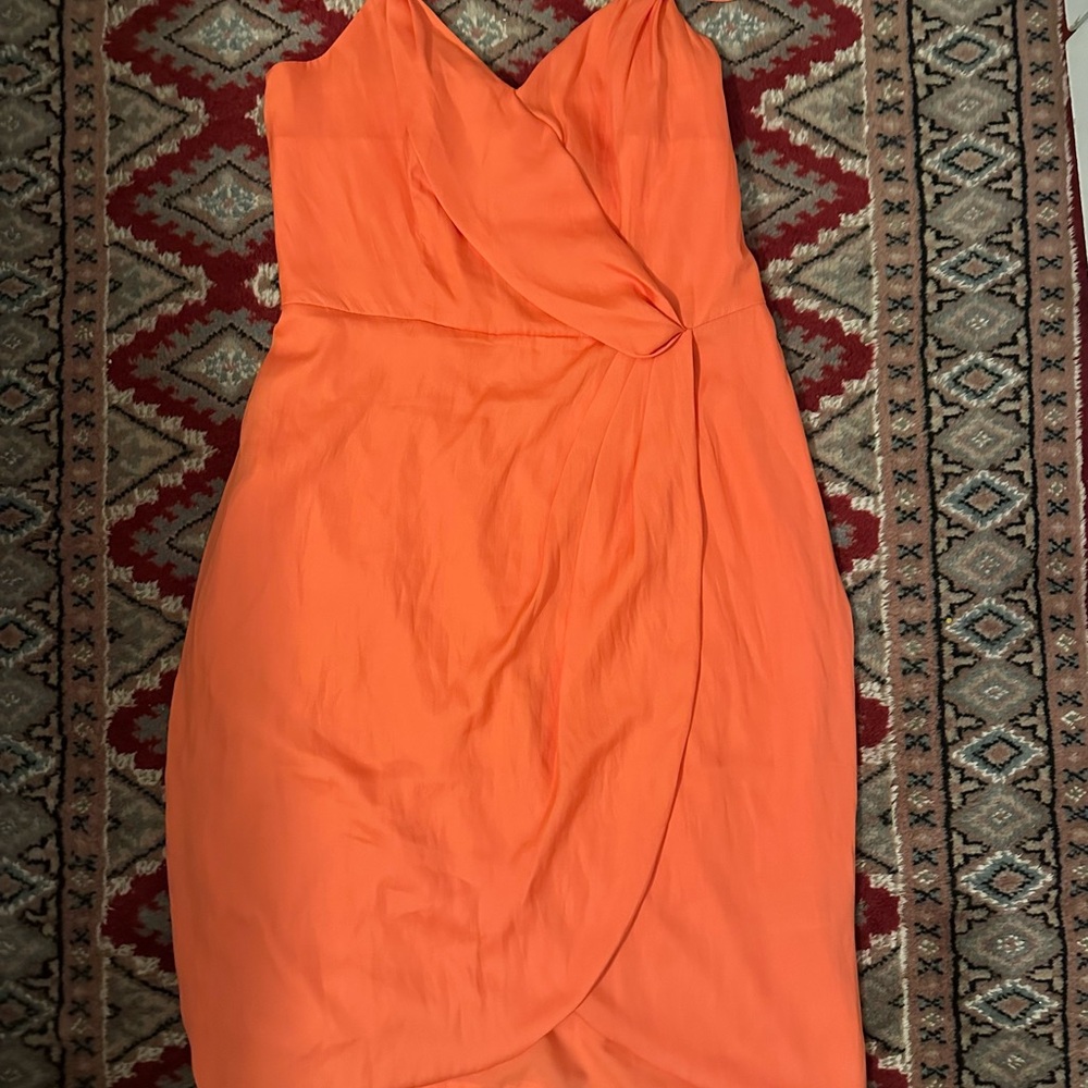 Banana Republic Strapless Orange Dress